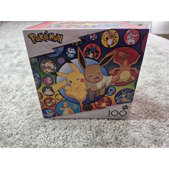 Pokemon Pokeball Puzzle Pikachu 100 Pieces Buffalo Games New - Picture 4 of 6